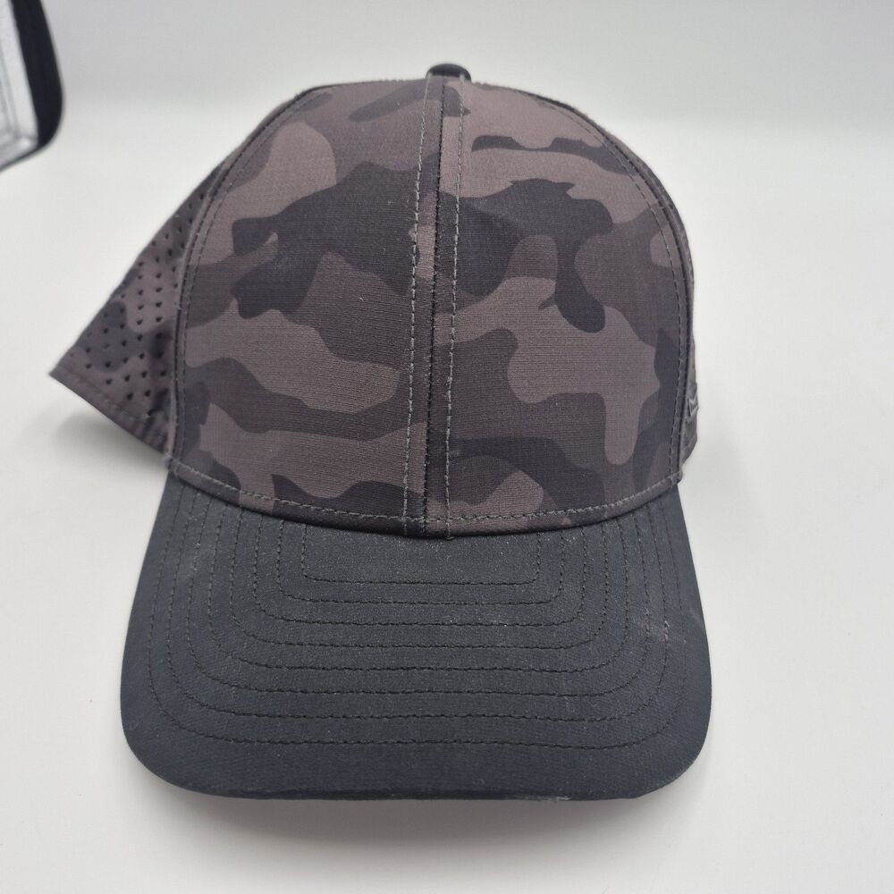 melin Hat Cap Snap Back Black Gray Camo Hydro Perforated Mesh Trucker Mens
